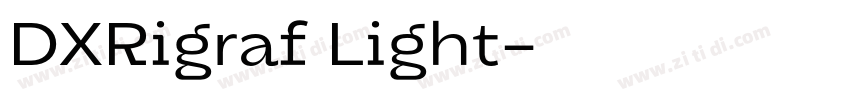 DXRigraf Light字体转换